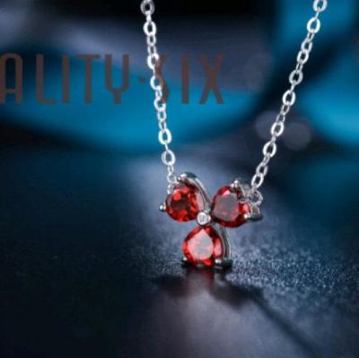 珊瑚紅水晶銀飾鏈 容大珠寶匠心打造，點亮頸間優雅風情