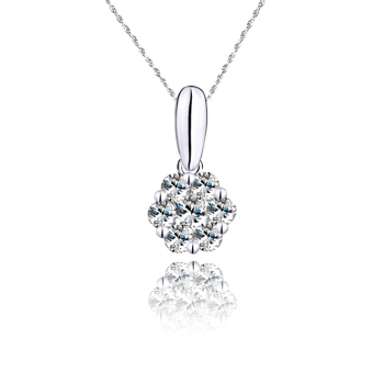 璀璨星光，點亮優雅——諾曼諾蘭18K白金鉆石項墜品鑒